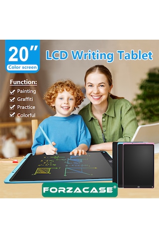 Forzacase 20 İnch Lcd Panel Dijital Kalemli Çizim Yazı Tahtası Eğitim Tableti - Fc1226 Siyah