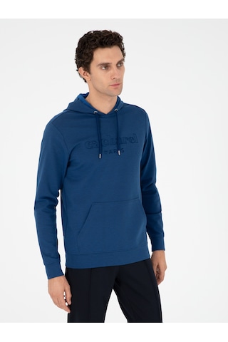 Mavi Regular Fit Kapüşonlu Sweatshirt