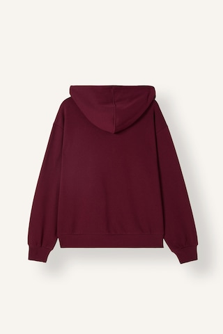 Defacto Relax Fıt Kapüşonlu Basıc Düz Kalın Sweatshirt Kumaşı Hırka C1809ax26wnbr115 Bordo-br115