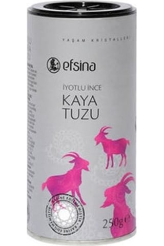 Efsina İyotlu İnce Kaya Tuzu Tuzluklu 250 G