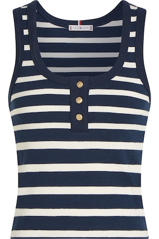Slım Henley Gb Scoop-nk Tank Top Kadın Mavi T-shirt - Ww0ww43920 Mavi