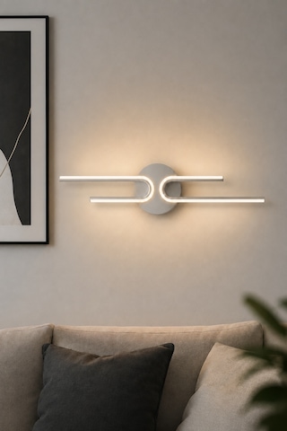 Mino Modern Led Duvar Apliği Günışığı Gri