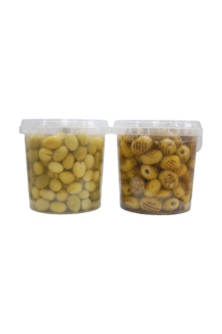Sadıcım Kırma 650 Gr + Izgara 600 Gr Yeşil Zeytin Pet Kavanoz