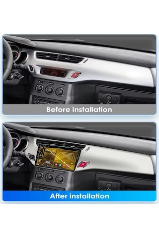 Cıtroen C3 2010-2016 Multimedya Navigasyon Usb Kamera Carplayer 4 Ram