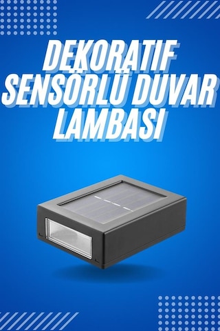 Solar - 360 - Güneş Enerjili Çift Taraflı Duvar Lambası Çift Taraflı Duvar Lamba - Kmrsfres - Güneş Enerjili