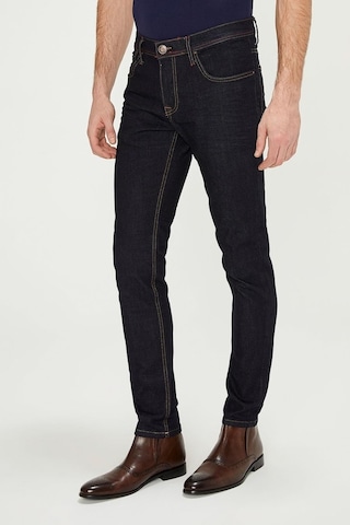 Düz Renk Erkek Kot Pantolon Mavi