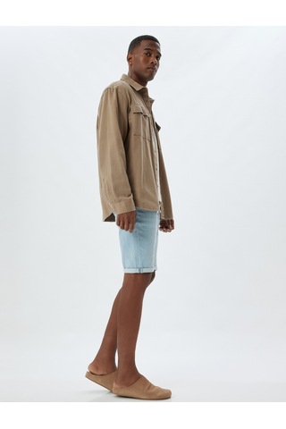 Koton Kot Şort Slim Fit Cep Detaylı Pamuklu Açık İndigo 4sam40130nd Açık İndigo