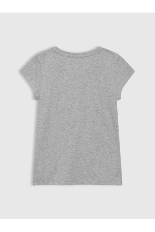 Gap 460525008 V-hs Ss Value Logo Tee Kız Çocuk Tişört Gri