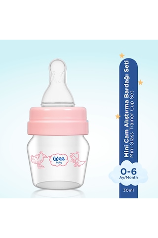 Wee Baby Mini Cam Alıştırma Bardağı Seti 30 ML - Pembe