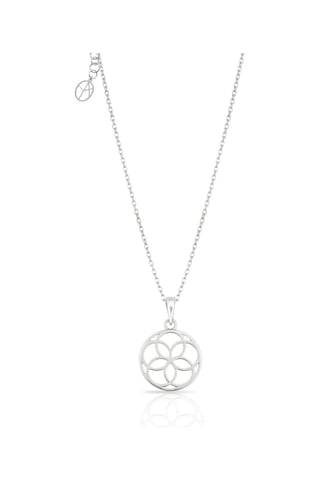 Oya Silver Gümüş Yaşam Çiçeği Kolye 2.2x1.4cm Oyot391
