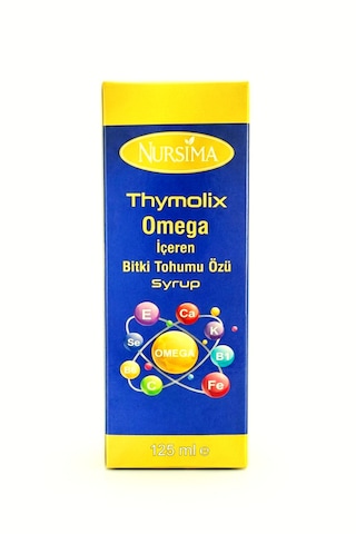 Omega İçeren Bitki Tohumu Özü Syrup 125 Ml Doğal Bitkisel Karışım Şurup