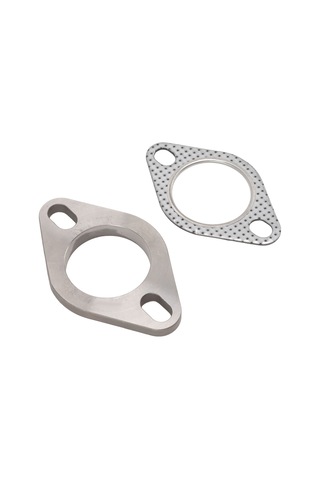 Yuntech01 Stainless Steel Exhaust Flange Set 2" 51.8mm 2-bolt - Strong Sealing, Noise Reduction For Downpipe, Catback, Headers - Tu-fln02