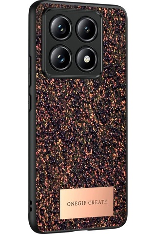 Xiaomi Mi 14t Pro Bright Simli Kapak - Derin Mor