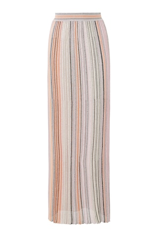 Missoni Simli Triko Maxi Etek - Pembe
