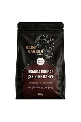 Saint Darker Uganda Drugar Single Origin Çekirdek Kahve 1000 Gr
