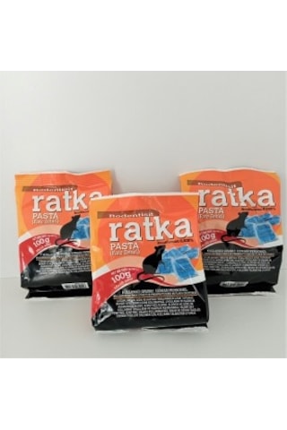 Ratka Fare Zehiri 3 Adet 100 Gr Fare Pastası Fare İlacı