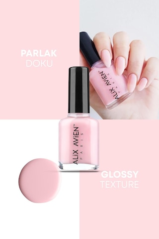 Alix Avien Açık Pembe Oje 05 Yüksek Pigmentli Uzun Süreli Kalıcılık Hızlı Kuruma Nail Lacquer 05