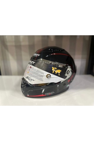 Sway Sw 850  Motosiklet Kaskı Black/red