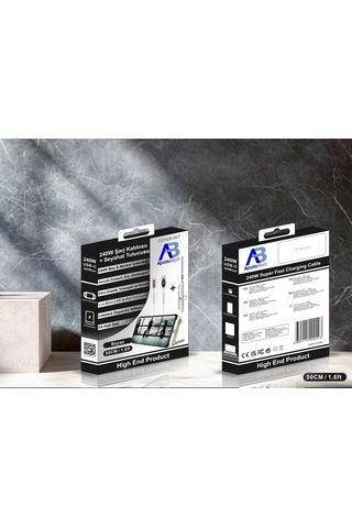 Apollobell Cch26-007 240w Şarj Kablosu + Seyahat Tutucusu