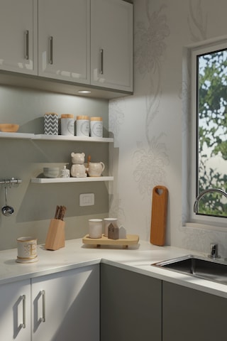 Yankı-BYEG 2li 60 cm Mat Beyaz Mdf Duvar Rafı Gizli Bağlantı Kitaplık
