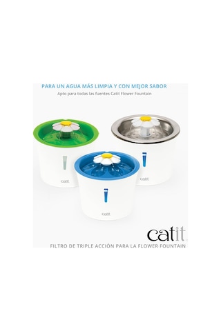 Catit Triple Action Filtre Çerçevesiz, Catit Çiçek Çeşmesi İçin Filtre, 2'li Paket Diğer