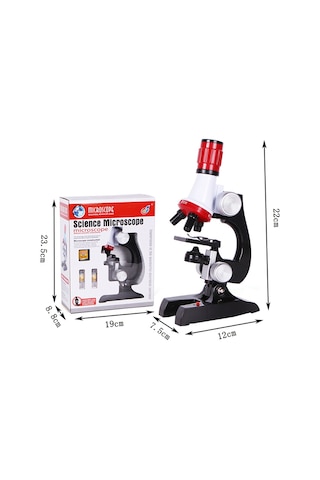 Cloody Eğitici Zoom Led Işıklı Mikroskop Kiti