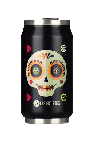 Les Artistes Paris Isı Yalıtımlı Kutu Çelik Termos 280ml Sugar Skull Çok Renkli