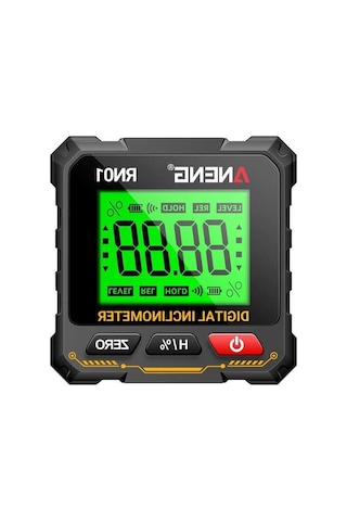 Tongxida Aneng Rn01 Dijital Açı Ölçer - Manyetik, Arka Işık, Ahşap İnşaat İçin Pil Yok Siyah