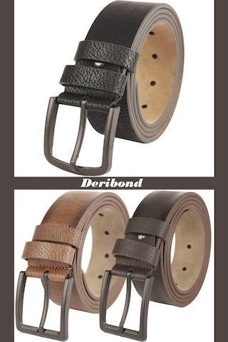 Deribond 3 Adet Erkek Kemer Kot Ve Kanvasa Uygun