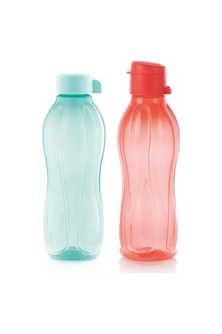 Tupperware Eco Şişe Suluk Su Mavisi Ve Kolay Kapak Pembe 2'li 500 Ml Mavi-pembe