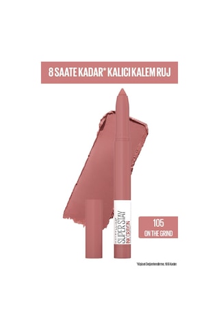 Maybelline New York Super Stay Ink Crayon Kalem Mat Ruj- Spiced Up - 105 On The Grind