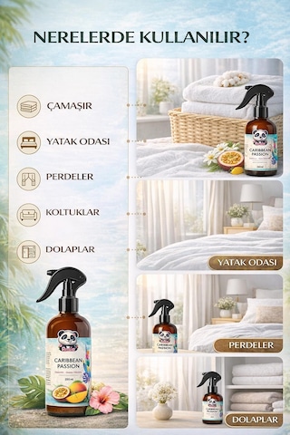 Caribbean Passion Sprey Oda Ve Giysi Kokusu 250 Ml Fresh