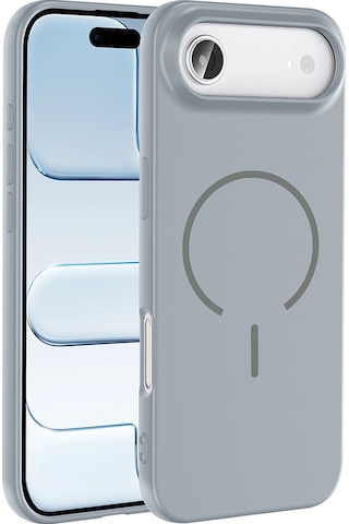 Apple Uyumlu iPhone 17 Air Kılıf M-safe Şarj Özellikli Mkst Meta Kapak - Kahverengi Kahverengi