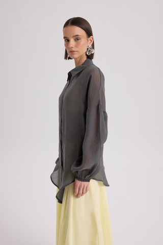 Mai Collection Mai Studios Co. Lyra Oversize Antrasit Gömlek Antrasit