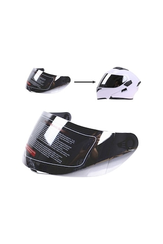 Novahub Tam Yüz Motosiklet Kaskı: Çizilmeye Karşı Dayanıklı, Uv Koruyucu, Unisex, Gümüş Renkli, 21x20x5cm, 316 902 K5 K3sv Uygunluğu Gümüş