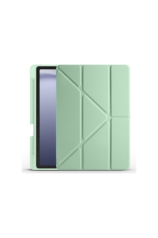 Galaxy Tab A11 Plus Kılıf Zore Tri Folding Kalem Bölmeli Standlı Kılıf Kapaklı Kılıf