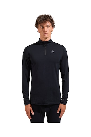 Odlo Odlo Merino 200 Bl Top Turtle Neck L/s Half Zip Erkek Siyah Içlik Üst 6000 Siyah
