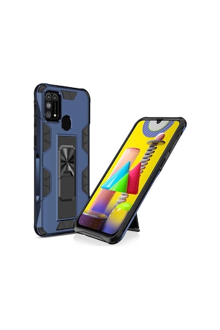 Samsung Galaxy Uyumlu M31 Kilif Miknatisli Standli Silikon Kapak 426895986
