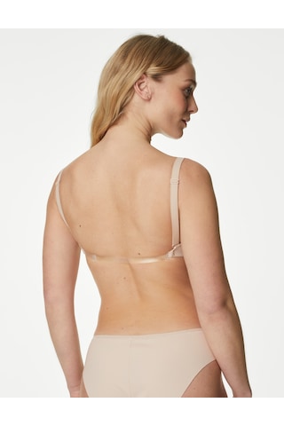 Marks & Spencer Destekli Multiway Push Up Sütyen T33002738 Bej