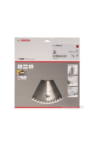 Hassas Kesim İçin Daire Testere Bıçağı, 254 X 30 X 2.3 Mm Ölçüleriyle Keskin