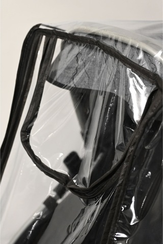 Toisultra Lüks Çift Fermuarlı Bebek Arabası Yağmurluğu Beyaz