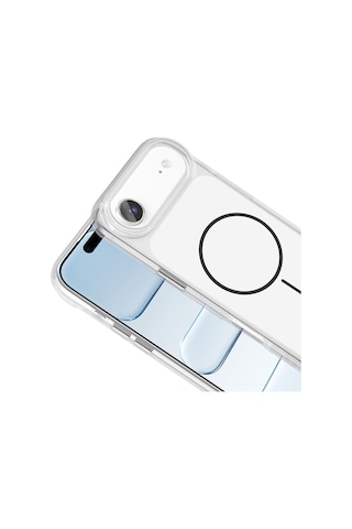 Nihcase Apple Uyumlu iPhone 17 Air Kılıf İkonik Metal Tuşlu Manyetik Şarj Kapak