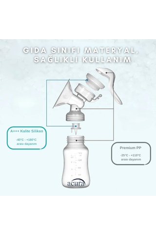 Acura Ac-3000 Masaj Ve Biberon Özellikli Manuel Göğüs Pompası