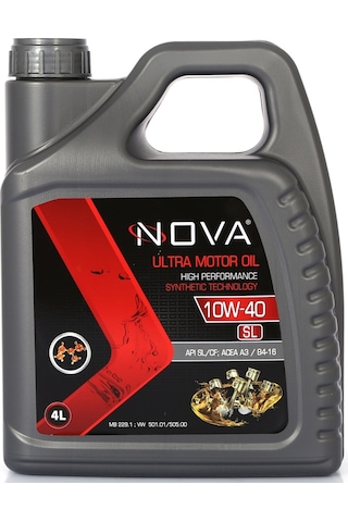 Nova 10W-40 Sl Motor Yağı 4 L