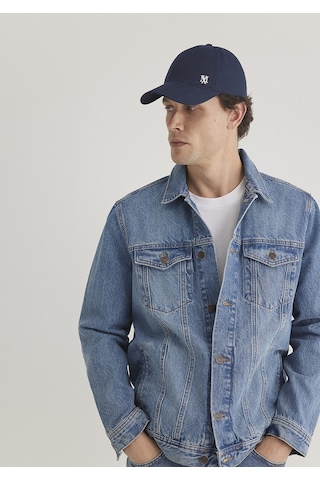 Mavi - Drake Classic Denim Puslu Indigo Mavi Jean Ceket 010143-89136 Koyu Mavi