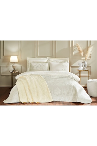 Özdilek Harmony Çeyiz Seti 10 Parça Krem Çok Renkli