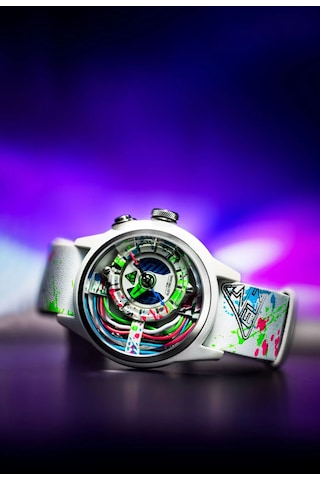 The Electricianz The Neon Z Black & White - Arty Edıtıons Unisex Kol Saati