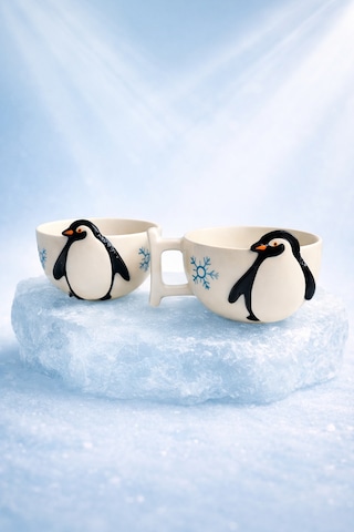 Meggdecor Lonely Penguin Seti Siyah Beyaz