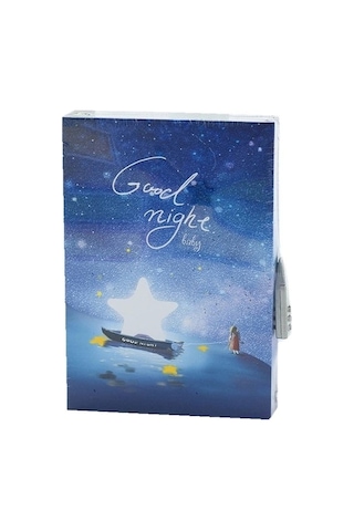 Kilitli Kutulu Ajanda Günlük Not Hatıra Defteri Notebook Good Night Mor