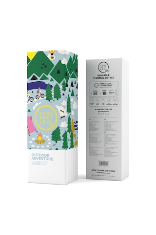Cool Bottles The Kids Bottle Outdoor Adventure Pipetli Termos Sul Çok Renkli